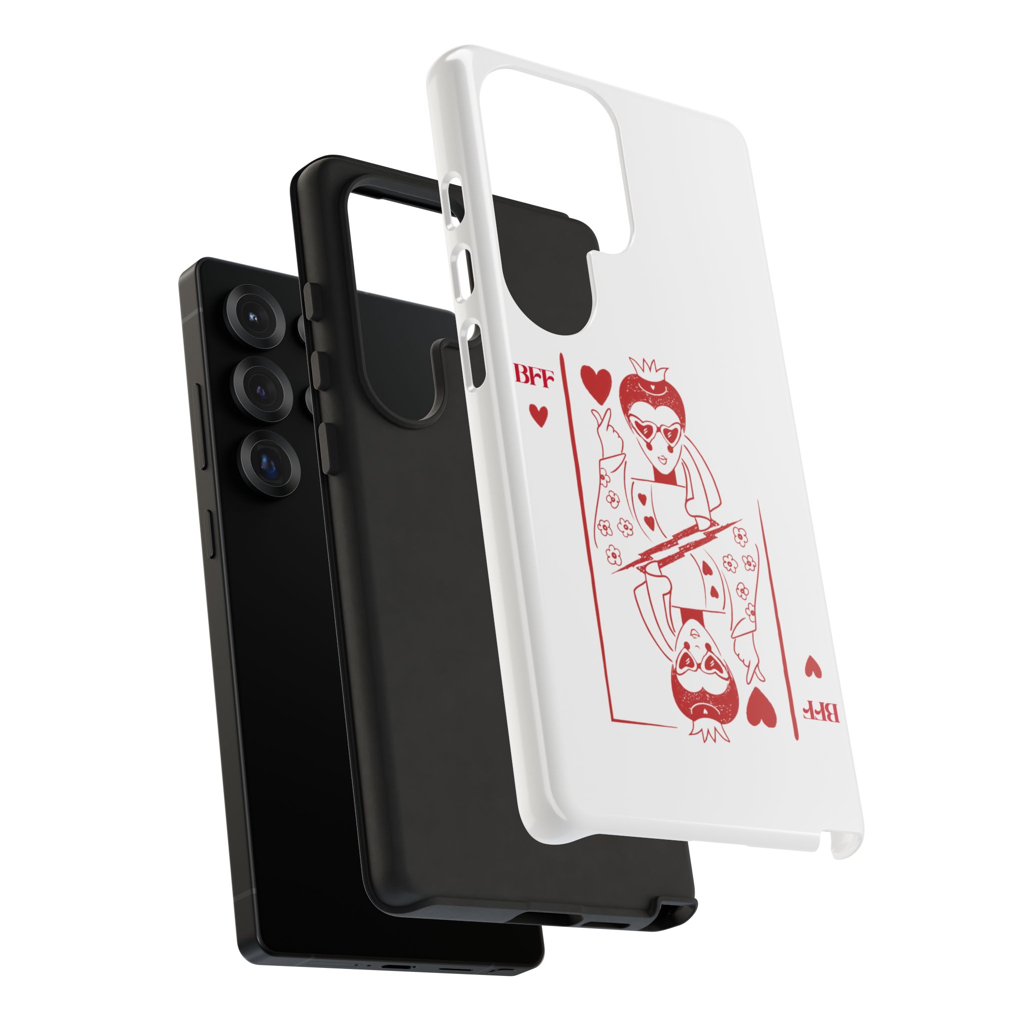Queen of Hearts Playing Card Phone Case — BFF Red Illustration – Image 166