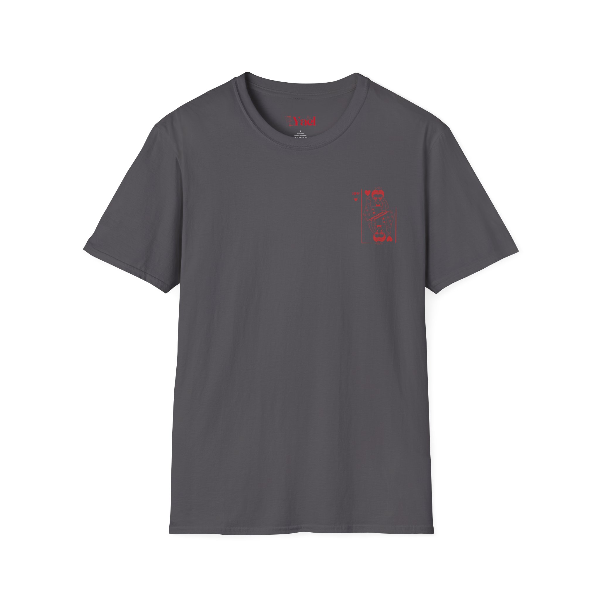 Queen of Hearts Playing Card T‑Shirt — Red Vintage Card Graphic – Image 8