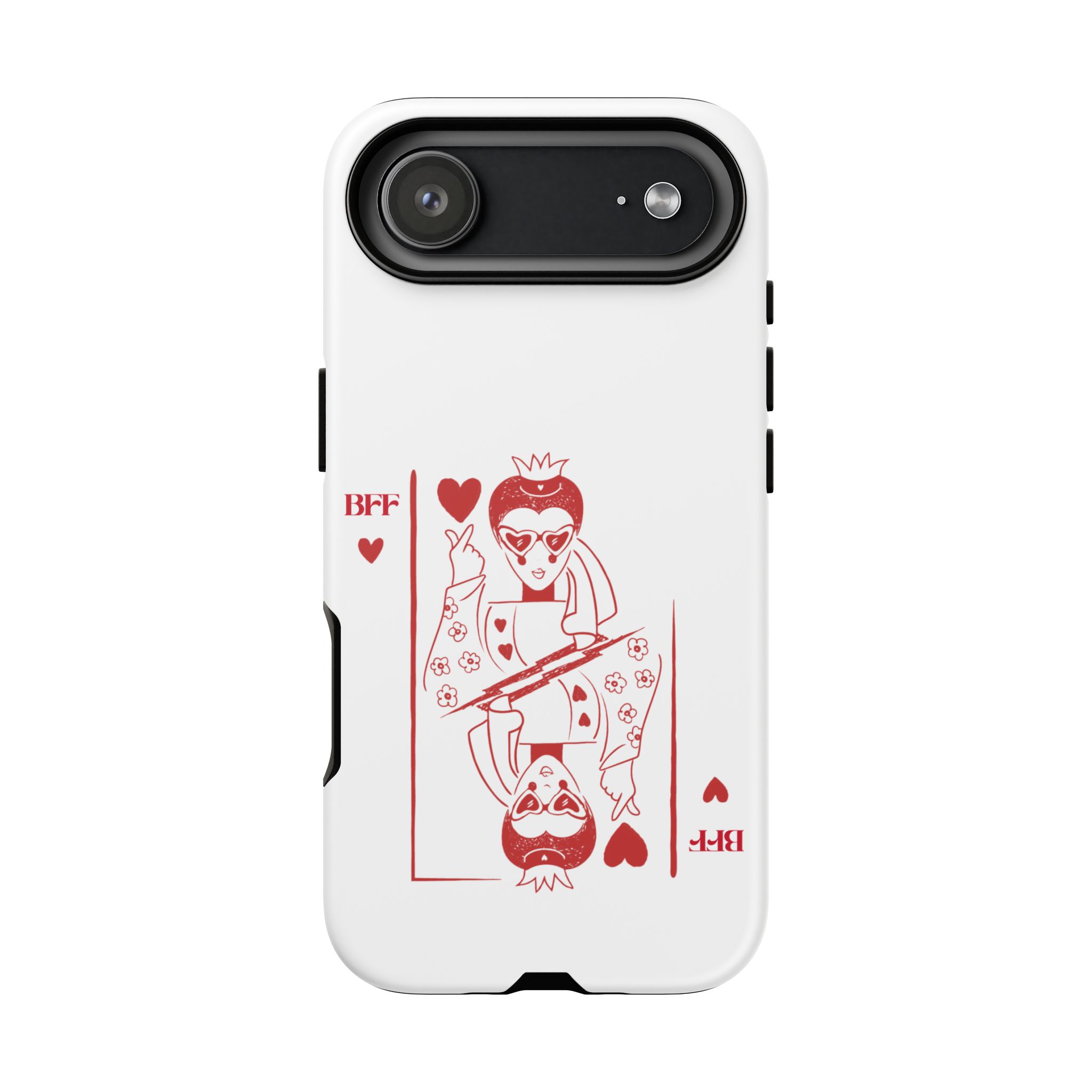 Queen of Hearts Playing Card Phone Case — BFF Red Illustration – Image 174