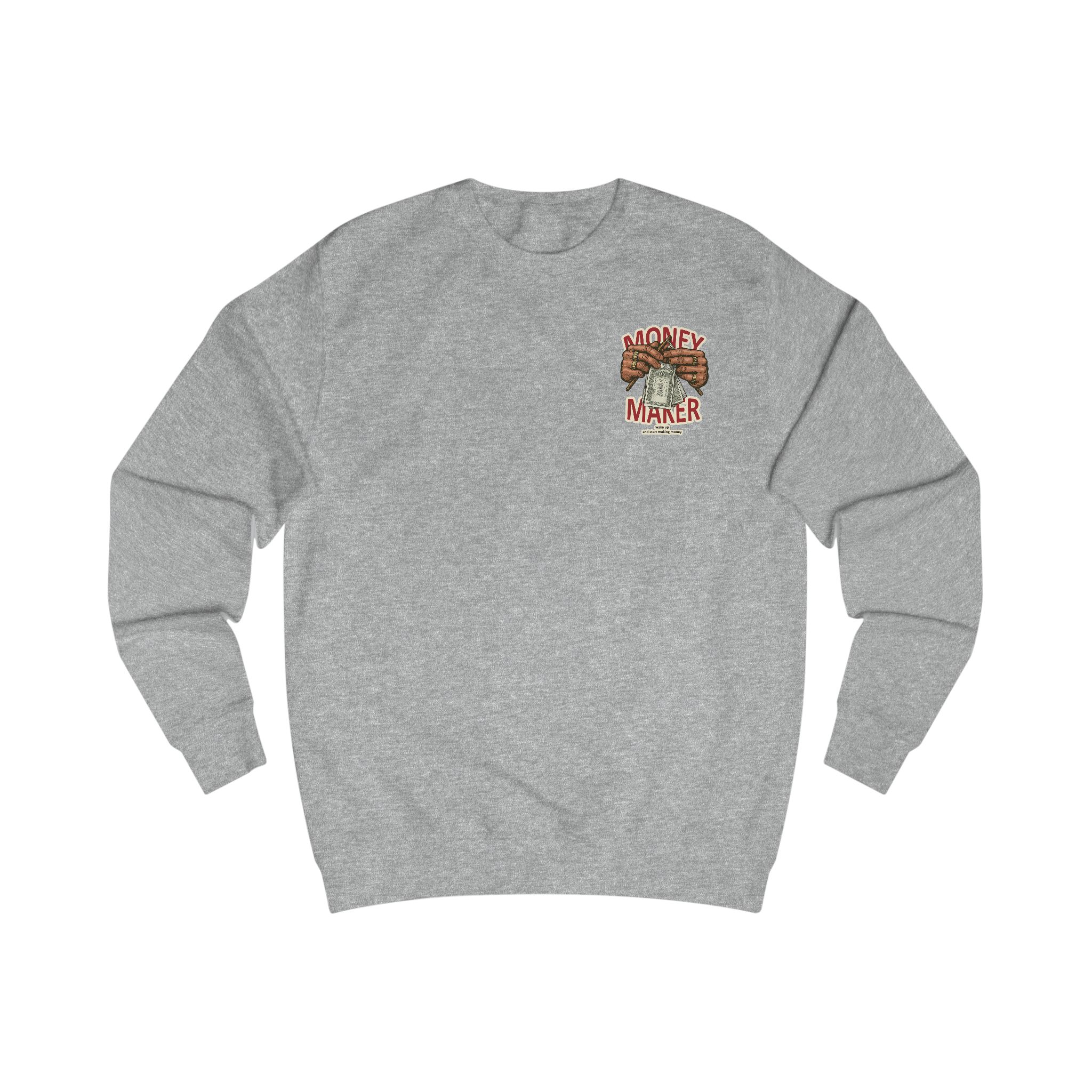 Money Maker Sweatshirt — Graphic Back Print Hustle Crewneck – Image 17