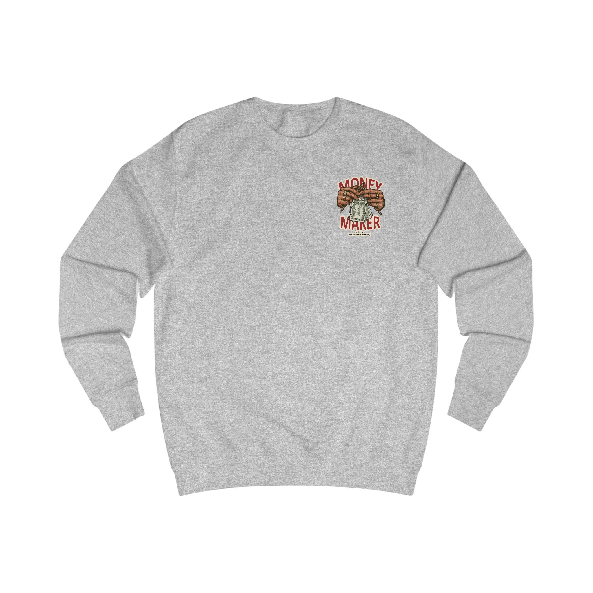 Money Maker Sweatshirt — Graphic Back Print Hustle Crewneck – Image 5