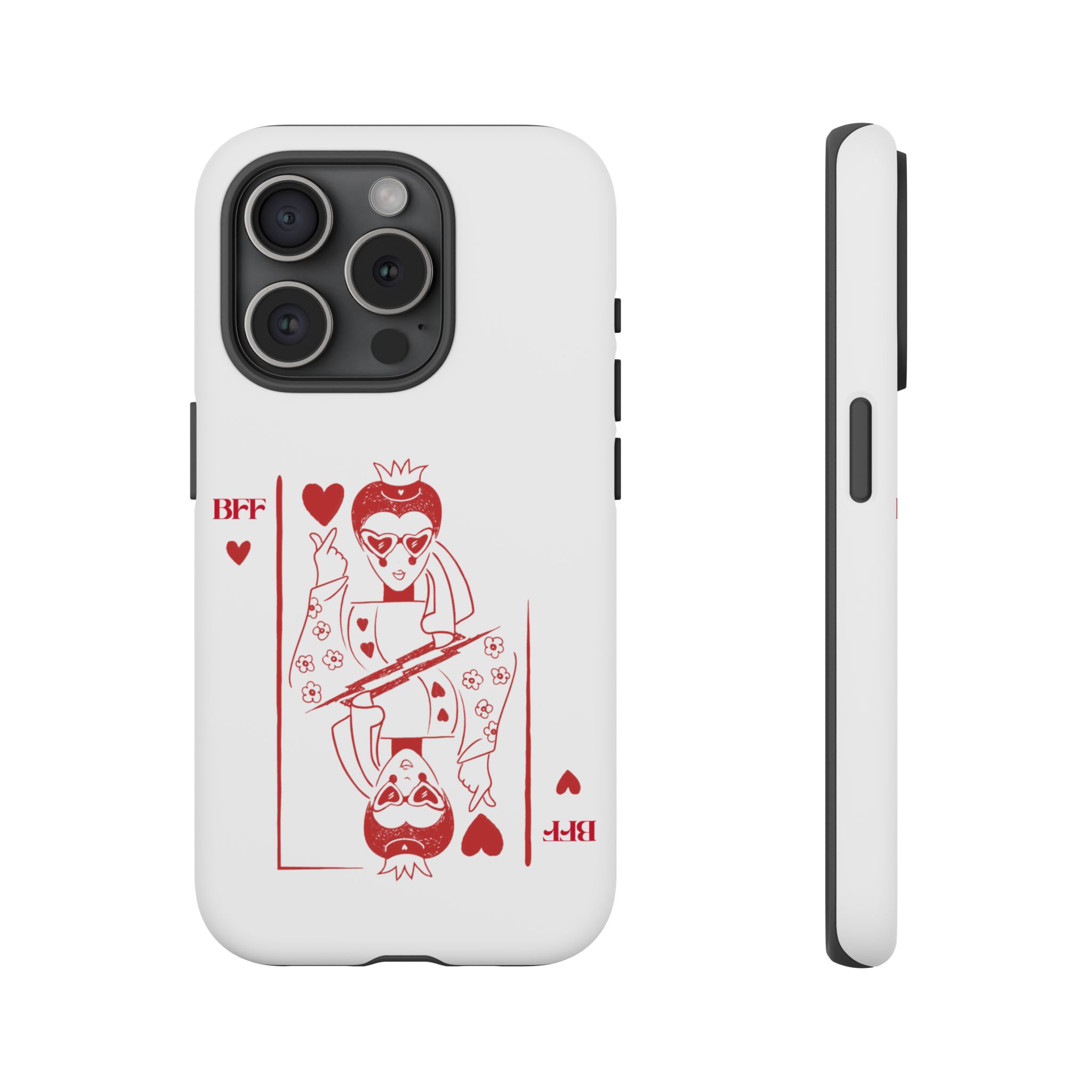 Queen of Hearts Playing Card Phone Case — BFF Red Illustration – Image 102