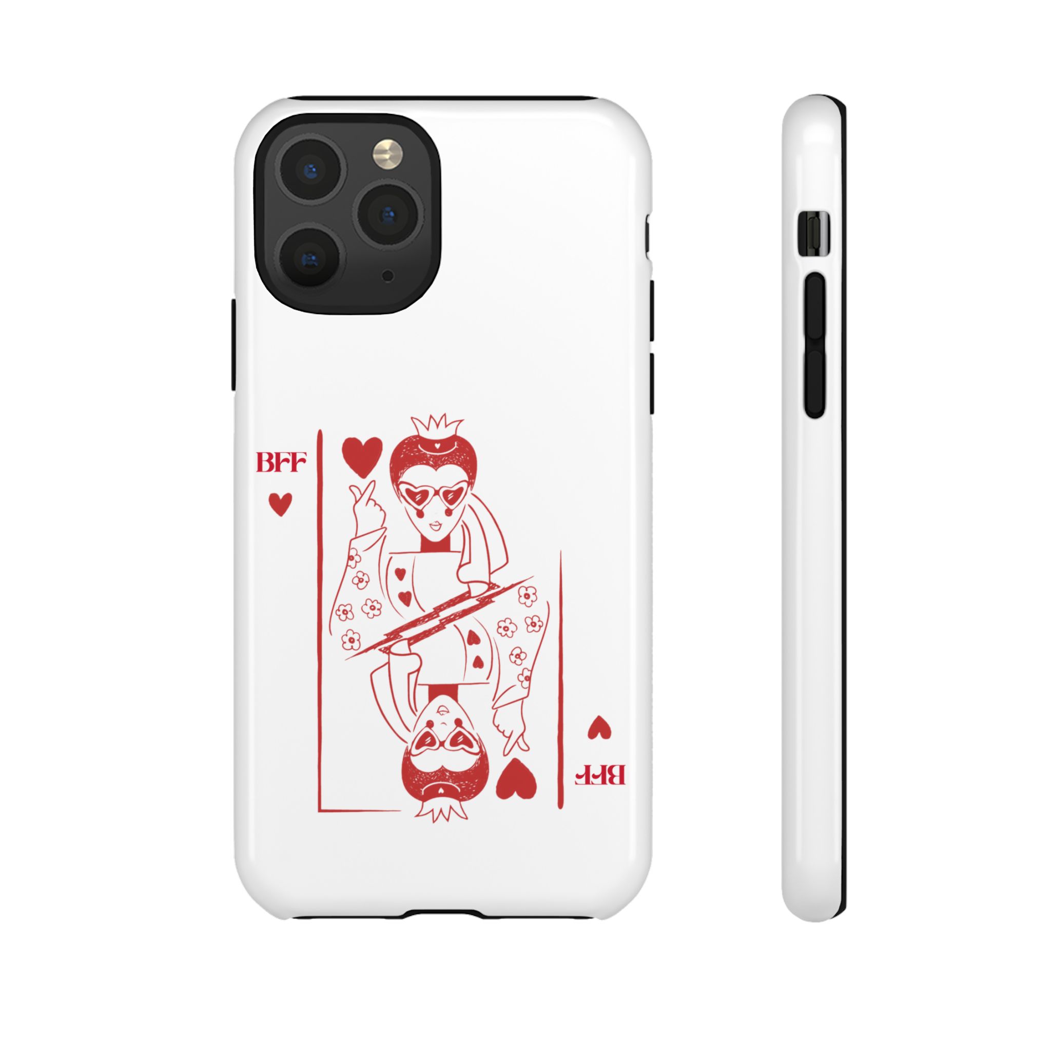 Queen of Hearts Playing Card Phone Case — BFF Red Illustration – Image 19
