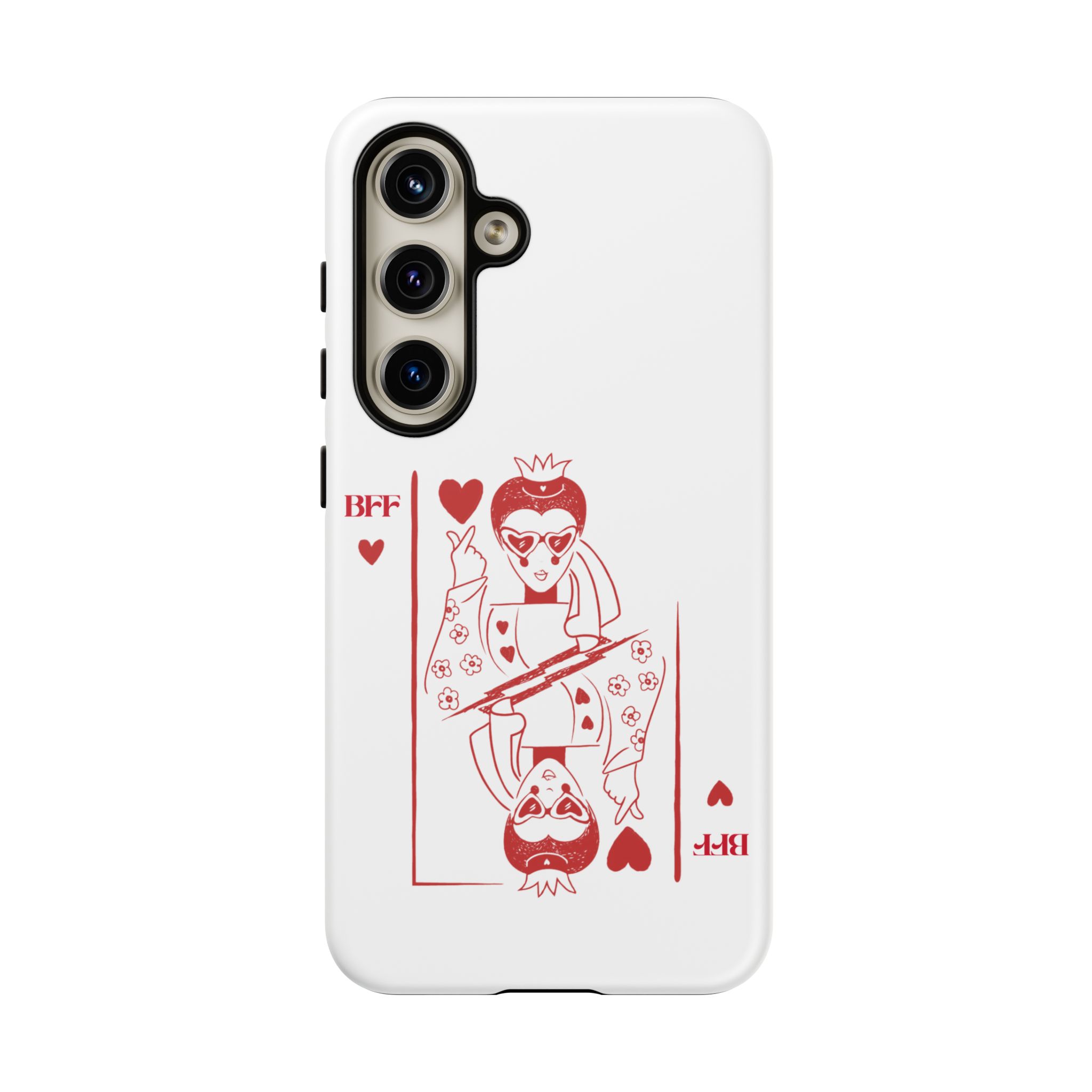 Queen of Hearts Playing Card Phone Case — BFF Red Illustration – Image 115